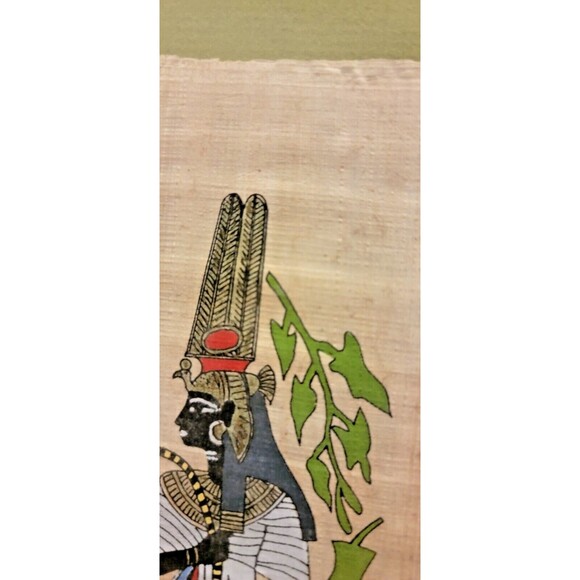 Egyptian Papyrus Painting ,Queen Nefertari Ahmose, the Papyrus Institute, Egypt - Picture 7 of 16